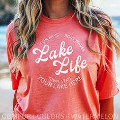 Lake Life Shirt Custom Vintage Style Lake T-shirt Vacation Gift for Her Cabin Shirt Lakelife Personalized Gift for Lake Lovers - Etsy