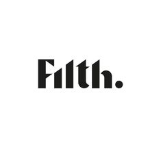 black and white logo with the word'fifth'in bold font on a white background