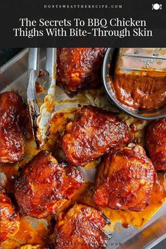 the secrets to bbq chicken thighs with bite - through skin are easy and delicious