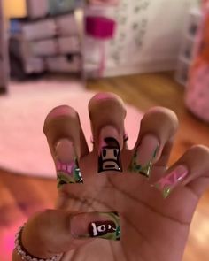 Raiders Nails, White Acrylic Nails, Acrylic Nail Designs, How To Do Nails, Nail Inspo, Acrylic Nails, Nail Designs, Nails