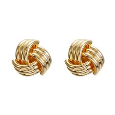 Material: Copper AlloySize: 2cm by 2cmWeight: 9.5g per pairDesign: Knot Clip-On EarringsColor: Silver, Rose Gold, Yellow Gold Travel Inspired Jewelry, Knot Button, Turquoise Hoops, Thanks For The Gift, Button Style, Zirconia Earrings, Travel Inspired, Earring Sale, Style Earrings