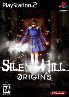 the cover art for silent hill origins, which features a woman in a blue dress