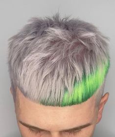 Mens Short Hair Color Ideas, Color Short Hair Men, Hair Color Designs Men, Men’s Fashion Color Hair, Colored Hair For Men, Colorful Mens Hair, Men Hair Colour Ideas, Men’s Colored Hair