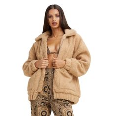 Teddy Coat From “I Am Gia”. This Is A Small But Size Is Over Sized. Oversized Sherpa Jacket, Teddy Bear Jacket, Teddy Bear Coat, Casual Outwear, Zip Coat, Black Slacks, I Am Gia, Teddy Jacket, Teddy Coat