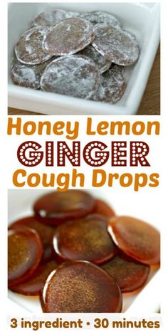 honey lemon ginger cough drops recipe