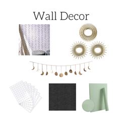 the interior design mood board for wall decor