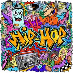 graffiti art with the word hip hop written in it