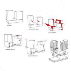 the diagram shows how to make furniture out of cardboard boxes