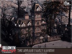 the addons family mansion for halloween