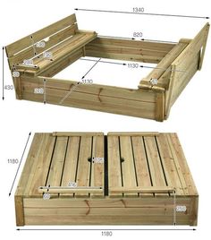 the plans for a bed frame are shown with measurements and instructions on how to build it