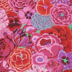 an image of colorful flowers on pink background