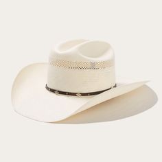 The Lobo 10X Straw Cowboy Hat is constructed of 10X quality straw and features an all-around ventilated cattleman crown and leather hatband with silver and gold toned accents. 10X Quality Straw. Made in USA. Brim: 4 1/4" Crown: 4 1/8" Regular Oval 10X Collection Mad Hatter Hats, Straw Cowboy Hat, Fashion 1950s, Men’s Boots, Kentucky Derby Hats, Thigh Boot, Western Hats, Cloche Hat, Derby Hats