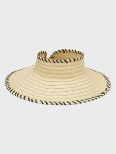 Whipstitch Visor | Banana Republic Factory Extra Petite, Fashion Petite, Banana Republic Factory, Paper Straws, Fall Fashion Trends, Petite Fashion, Black Blazers, Curvy Fashion, Straw Hat