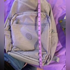 Still Brand New Fits A 14”-15” Laptop & Tablets (It’s Probably 17 Inches Idk But Yeah It’s Pretty Big) Spacious Clean For Class & For Travel No Holes Or Rips Silver Backpack For Back To School, Silver Backpack For Daily Use, Silver Standard Backpack For Everyday Use, Silver Everyday Backpack, Silver Backpack For Everyday Use, Silver Everyday Use Backpack, Kipling Backpack, Kipling Bags, Tablet Laptop