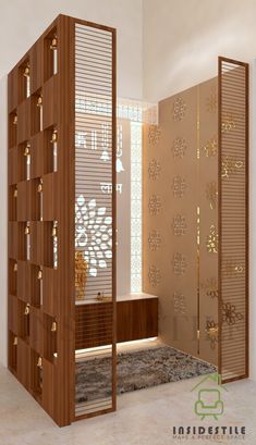 DIGITAL DESIGN Latest Pooja Room Designs 2023, Mandir Design Puja Room, Wooden Partition, Pooja Door Design, Partition Ideas, Partition Designs, Wooden Partitions, House Ceiling, Partition Walls