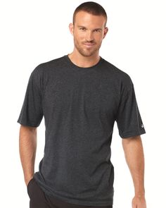 http://gobrandspirit.com/apparel-caps-and-hats/apparel-athletic/badger-performance-cotton-short-sleeve-t-shirt/p/5389F473-1E58-4AD6-B4ED-78D4CF0C534F  Badger - Performance Cotton Short Sleeve T-Shirt - For Business Promotion  # 4920 1 Day Production 12.98  |  Min. Qty: 1  4 0 oz 95 5 cotton spandexMoisture management and anti microbial performance fabricDouble needle stitched hem with tackBadger Sport Shoulder for maximum movementBadger heat seal logo on left sleeve #tshirt #mens #fashion Seal Logo, Performance Fabric, Black Charcoal, Badger, Cotton Shorts, Cotton Spandex, Long Sleeve T Shirt, Unique Style