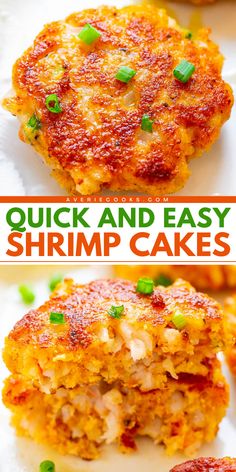 Need an easy appetizer for a party? Learn how to make shrimp cakes! This shrimp recipe for dinner is ready in just 20 minutes. Served with spicy mayo on the side, these homemade shrimp patties are also an easy seafood dinner you'll surely love! Salmon And Shrimp Patties, Fried Shrimp Cakes, Baked Shrimp Cakes, Minced Shrimp Recipe, Crab And Shrimp Cakes Recipe, Small Shrimp Recipes Simple, Shrimp Patty Recipes, Shrimp Fritters Recipes, Shrimp Patties Recipes