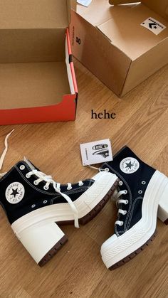 Converse Heel Boots, Boty Converse, Hak Tinggi