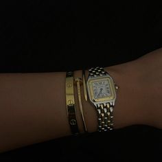 Charlotte Emily Sanders, Emily Sanders, Charlotte Emily, Cartier Watches Women, Bracelet Cartier, Dope Jewelry Accessories, Luxury Look, Cartier Panthere, Wrist Jewelry