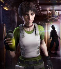 Resident Evil Video Game, Rebecca Chambers, Resident Evil Girl, Zombie Monster, Albert Wesker, Resident Evil Game, Survival Horror Game, Live Action Movie, Wacom Intuos