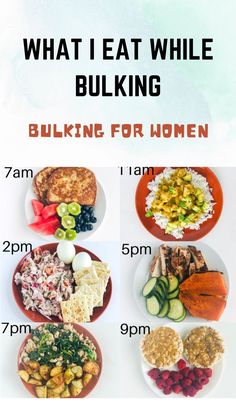 Bulking For Women, Bulking Meal Plan, Muscle Gain Meal Plan, Bulking Meals, Menu Sarapan Sehat