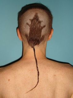 Rat Tail   #funny #hairstyles #funnyhairstyles  http://www.vishandpips.com/ Rat Tail Haircut, Haircut Fails, Rat Tail, Corte De Cabelo Masculino