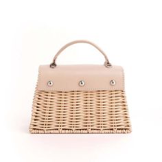 Wicker wings san san bag in cream    - fully lined interior  - high quality rattan  - italian cowhide leather  - italian hardware  - made in england  - 1 interior pocket  - comes with a detachable adjustable strap to use as a shoulder bag and a crossbody  - comes with a dust bag    size & fit:    - basket height: 14cm / 5in  - height: 21cm / 8.2in  - handle drop: 7cm / 2.7in  - width: 6.5cm / 2.5in  - length: 22cm / 8.6in  - fits up to an iphone 15 pro max Fish Bone, Surf Shop, London Blue, Blue Cream, Blue Ocean, Cowhide Leather, Adjustable Straps, Dust Bag, Cream