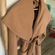 Beige Lined Minkpink Jacket Chic Camel Outerwear With Pockets, Fitted Camel Outerwear For Spring, Chic Fitted Camel Outerwear, Mink Jacket, Mink Pink, Trench Coats, Tan Brown, Trench Coat, Jackets & Coats