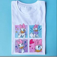 Fabric Paint Diy, Simpsons Art, Cute Food Drawings, Cartoon Shirts, Disney T, Daisy Duck, Embroidery On Clothes, Disney Shirts, Streetwear Women