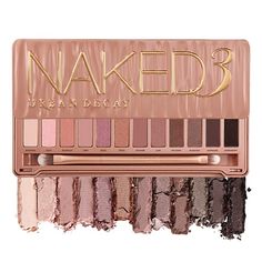 Naked Eyeshadow Palette, Soft Summer Makeup, Urban Decay Naked 3, Eye Makeup Set, Urban Decay Eyeshadow, Neutral Makeup