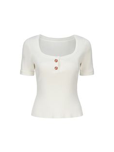 Introducing our luxuriously soft Gemma Top, crafted to envelop you in comfort and allure with every wear. Imbued with a delicate sensuality, this shirt boasts a softness that caresses the skin, ensuring a comfortable experience all day long. Elevate your look with the square-round neckline, expertly designed to flatter and accentuate your shoulder and neck lines. This thoughtful detail adds a touch of elegance and sophistication to your ensemble, effortlessly enhancing your natural beauty. Indul Feminine White Tops For Loungewear, Elegant Fitted Everyday Top, Classic White Solid Color Tops, Classic Fitted Tops For Loungewear, Elegant Cream Tops For Everyday, Elegant Short Sleeve Loungewear Blouse, Elegant White Fitted Top, Elegant Cream Short Sleeve Top, Elegant Short Sleeve Cream Top