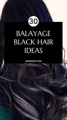 Feel the gentle kisses from the sun with these stunning balayage on black hair ideas, and switch the summer mode on. Black Hair Hairstyles, Ashy Blonde Balayage, Black Balayage, Dark Black Hair, Jet Black Hair, Black Hair With Highlights, Black Hair Color