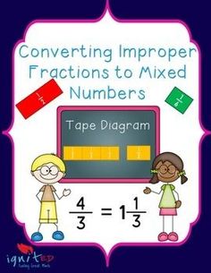 a poster with numbers and fractions to make it easier for kids to learn how to use