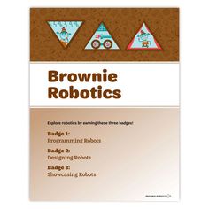 brownie robotics book with instructions on how to use the robot and other things in it