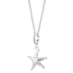 The ideal accessory to add beach vibes to your outfit! This hand finished silver starfish charm necklace has beautiful detailing, and will be an instant favourite with all stylish beach lovers out there. A symbol of love, guidance and good luck, this 3D starfish necklace looks great worn alone or layered with additional necklaces for a stunning ocean-inspired pendant.   All our charms attach with a clip-on clasp and are compatible with all other leading charm jewellery brands. Simply clip-on or Beach Star Charm Necklace Ocean-inspired, Ocean-inspired Starfish Charm Necklace For Vacation, Beach Ocean-inspired Star Charm Necklace, Vacation Ocean-inspired Starfish Charm Necklace, Beach-style Ocean-inspired Charm Necklace With Star, Beach Starfish Charms Necklaces, Beach Charms Starfish Necklace, Beach Star Charm Necklace, Beach Starfish Charm Necklace