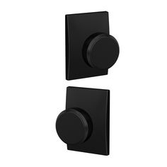 The Schlage Custom Bowery Knob with Century Trim Hall-Closet and Bed-Bath Lock in Matte Black is uniquely designed to work on both Hall-Closet and Bed-Bath doors. It’s easy to switch between locking and non-locking functions. Just insert or remove the locking pin from the pinhole on the interior side of the hardware. Schlage Custom hardware is also designed with premium style in mind, featuring low profile trim and concealed screws for a more polished look. The Bowery knob’s clean lines and mini Baldwin Door Hardware, Interior Door Knobs, Privacy Lock, Hall Closet, Door Manufacturer, Aged Bronze, Glass Knobs, Door Accessories, Lowes Home Improvements