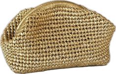 Elegant Rectangular Natural Clutch, Elegant Gold Rectangular Crochet Bag, Elegant Handmade Crochet Bag As Gift, Elegant Gold Handwoven Bag, Elegant Handwoven Gold Bag, Elegant Handmade Crochet Bag For Gift, Elegant Handwoven Evening Bag, Elegant Natural Color Bag For Gift, Elegant Crochet Pouch Bag For Wedding