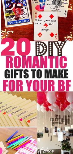 20 diy romantic gifts to make for your boyfriend or girlfriend on valentine's day