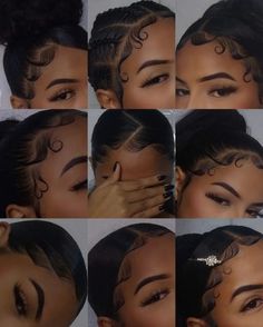 Ideias De Baby Hair, Current Hair Trends, Edges Hair, Cute Curly Hairstyles, Braided Hairstyles For Teens