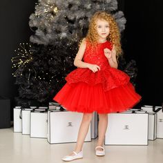 Step into a world of magic and elegance with our Red Sparkling Tutu Dress, designed for young girls who love to shine. Inspired by the wonder of fairy tales and the joy of celebrations, this dress is more than just an outfit; it's a statement piece for those special moments. The shimmering red beaded sequin fabric catches the light, creating a dazzling effect that is perfect for birthdays, Christmas parties, or any festive occasion. Crafted with care, each layer of the red tutu skirt adds volume Princess Gown For Kids, Gown For Kids, Red Tutu Skirt, Christmas Gown, Red Tutu, Dress For Girl, Kids Gown, Princess Gown, Christmas Parties