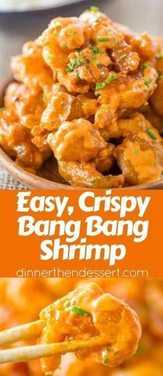 easy crispy bang bang shrimp recipe with chopsticks