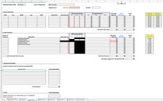 a spreadsheet showing the number and type of items used in an excel chart