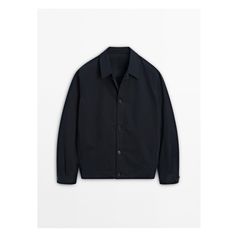 Navy blue Modern Formal Tops With Pockets, Relaxed Fit Business Tops With Lapel Collar, Modern Tops With Lapel Collar And Welt Pockets, Modern Long Sleeve Tops With Welt Pockets, Blue Long Sleeve Tops With Welt Pockets, Zara Tops With Lapel Collar For Work, Formal Cotton Tops With Pockets, Modern Cotton Business Tops, Blue Tops With Pockets For Business