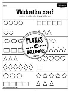 the worksheet for which set has more?