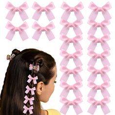 PRICES MAY VARY. Package Includes：You will get 40 pcs mini hair bows, enough for your daily use and replacement. Premium Material: The hair bow clips are made of soft satin ribbon and durable alligator clips, cute hair clips are sturdy and durable, and not easy to detach. Mini Hair Clips: Each small hair bows measures 5cm/2inch*2.7cm/1.1inch, its small and exquisite design makes it a perfect accessory for your hair. Easy to Use：The mini bows for hair with duckbill clip design easy insertion and Side Ponytails, Mini Hair Bows, Small Hair Bows, Hair Bows For Girls, Bows For Girls, Moms Birthday, Clip Design, Mini Bow, Hair Accessories Clips