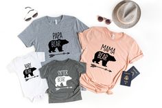 This Family Bear Shirt for Family and great to wear all time long. This is a very good gift for your loved family, friends or colleagues. Please visit my store to buy more vacation gift for your loved ones.  Papa Bear Shirt, Mama Pear Shirt, Sister Bear Shirt, Family Bear Shirts, Family Bear Matching, Bear Family Tee, Daddy and Me Gift, Family Matching Shirt, Matching Bear Family, Custom Family Tee, Matching Shirt, Family Shirt, Papa Mama Baby  HOW TO ORDER  → Please pick your t-shirt type and s Mama Bear Papa Bear Baby Bear, Papa Bear Shirt, Sister Bear, Mommy And Me Shirts, Mama Bear Shirt, Matching Family Shirts, Shower Stuff, Bear Family, Mommy And Me Shirt