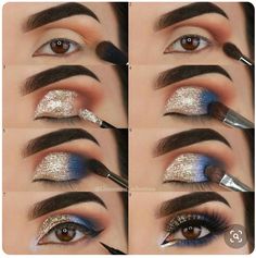 Step Ideas, Eye Ideas, Eyeshadow Tutorial For Beginners, Prom Eye Makeup, Makeup Tutorial Step By Step, Eye Makeup Steps, Makeup Step By Step