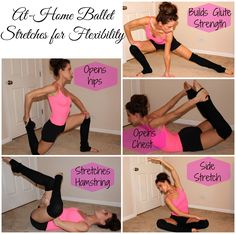 a woman in pink shirt doing exercises on her stomach and back with words describing how to do