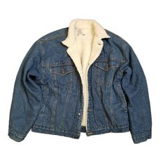 R) vintage 90s bugle boy mens sherpa fleece lined denim jacket size large. Condition is "Pre-owned". Shipped with USPS Priority Mail. 90s Style Cotton Denim Jacket For Winter, 90s Style Dark Wash Denim Jacket For Winter, Fleece Lined Denim Jacket, Mens Sherpa, Lined Denim Jacket, Sherpa Fleece, Priority Mail, Vintage 90s, Denim Jacket