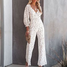 Lace Hollow V-Neck Jumpsuit

















Sleeve

(cm)





Bust Size

(cm)





Waist Size

(cm)





Length

(cm)





Hip

(cm)









S





58





84





72





144





92









M





59





88





76





145





96









L





60





94





82





146





102









XL





61





100





88





147





108









XXL





-





-





-





-





-









3XL





-





-





-





-





-









 

"Size measured by ourselves,

sometimes has so Slim Jumpsuit, Overall Jumpsuit, Party Kleidung, Lace Jumpsuit, Lace Neckline, White Jumpsuit, Embroidery Lace, Lantern Sleeve, Romper Pants